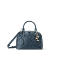 Alma BB Blue Monogram Print