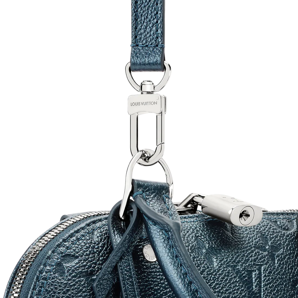 Alma BB Blue Monogram Print